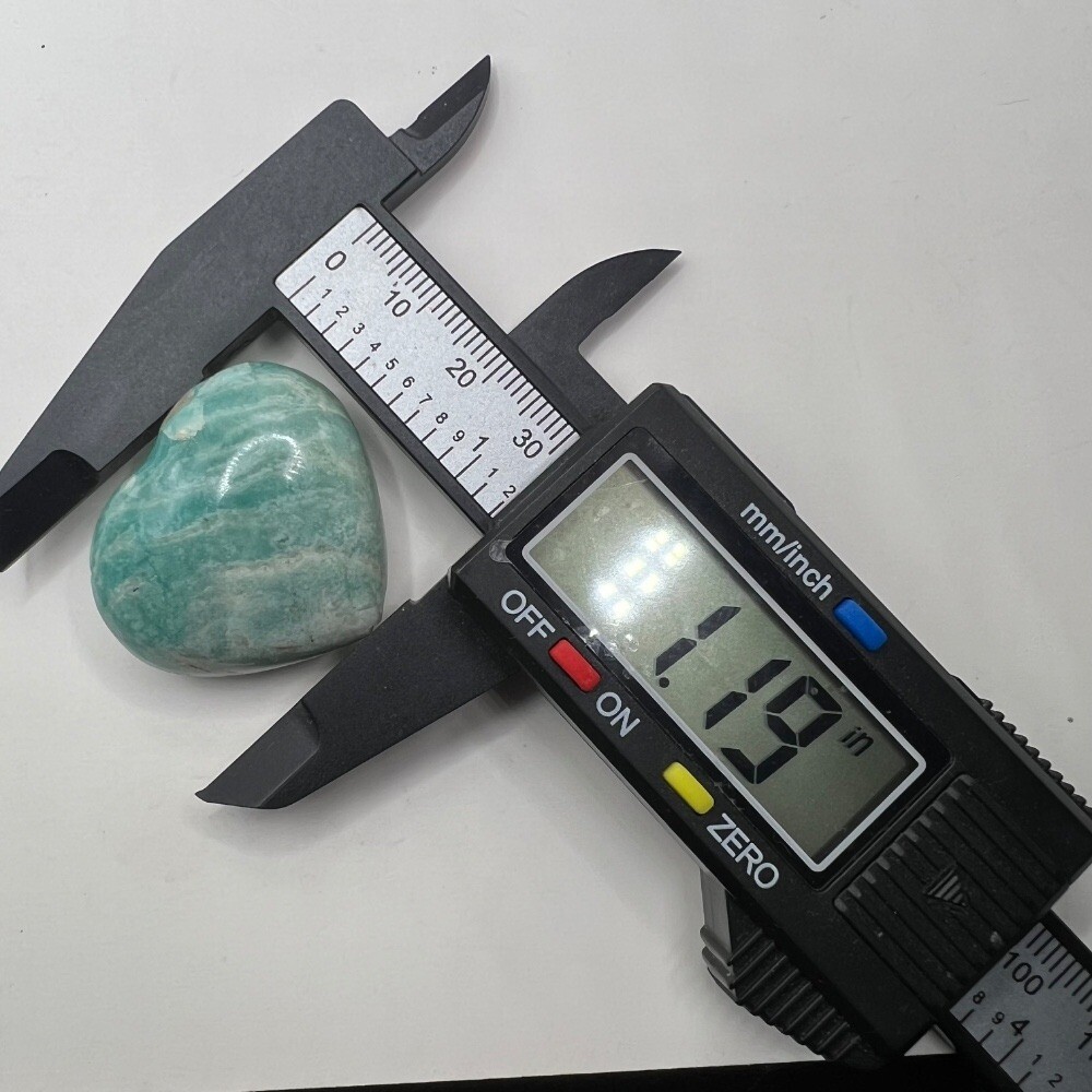 Amazonite Heart Carving (#6)