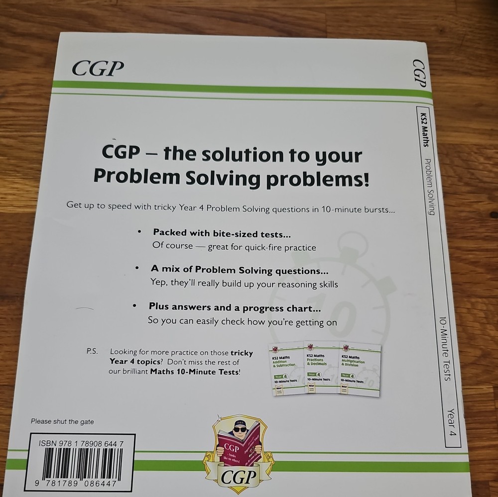 New KS2 Maths 10-Minute Tests: Problem Solving - Year 4: perfect... by CGP Books