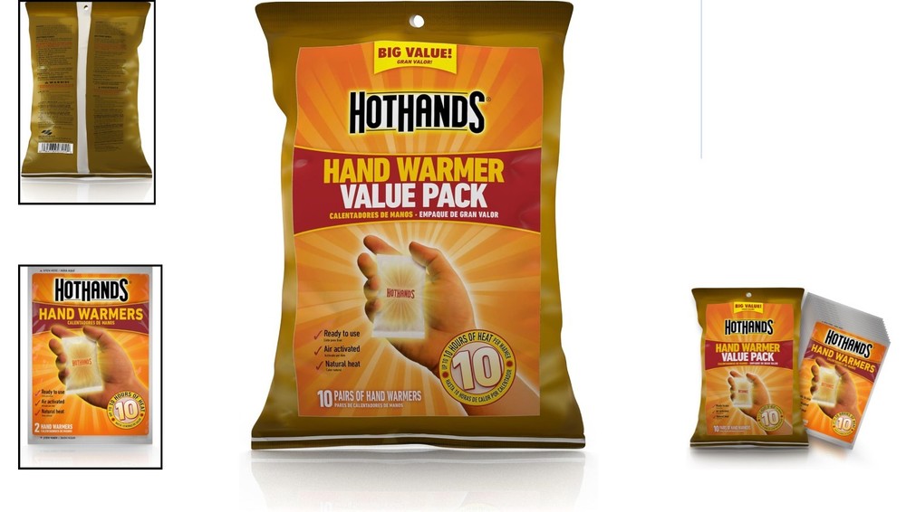 Hand Warmer Value Pack - 10 Count Portable Warmth for Camping Adventures