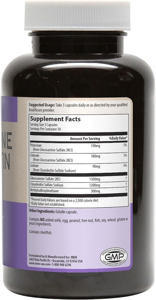 MRM - Glucosamine Chondroitin MSM | 90 Capsules