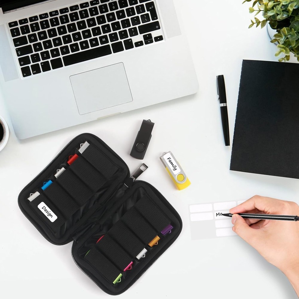 Flash Drive Case USB Storage Case USB Holder Storage Bag for USB Flash Drive El