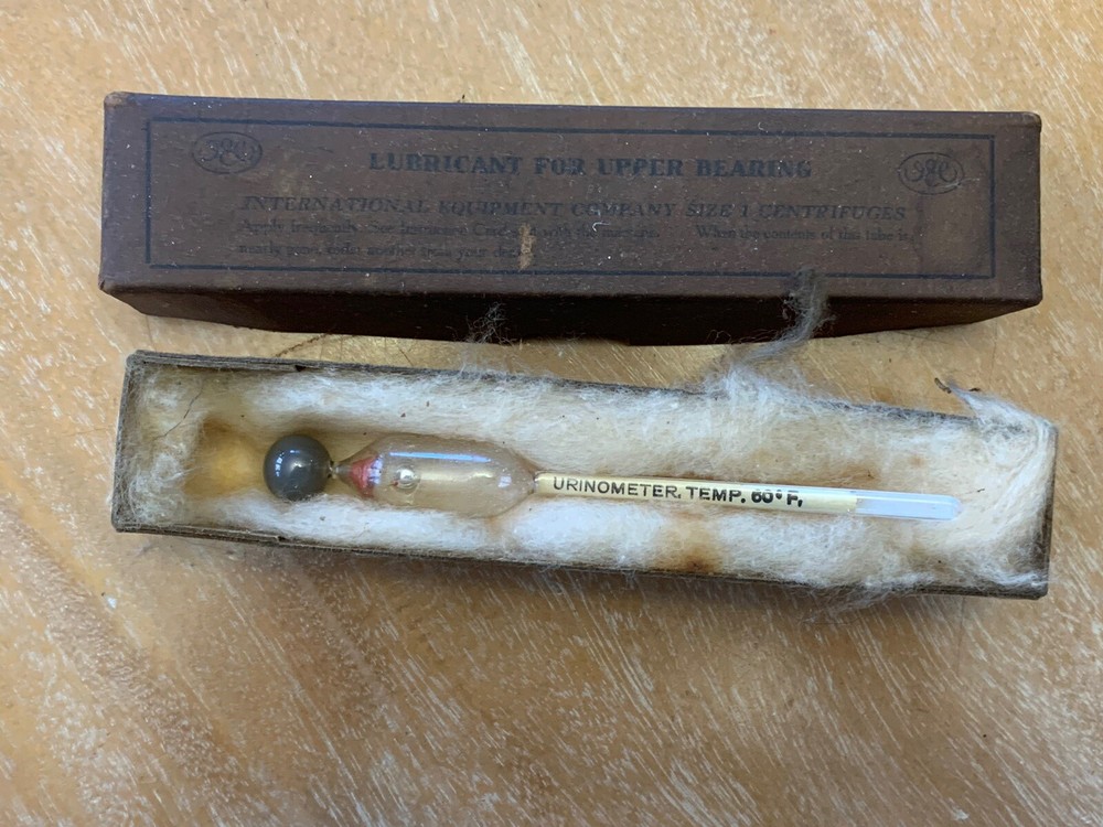 Uninometer Temperature Thermometor Glass Vintage