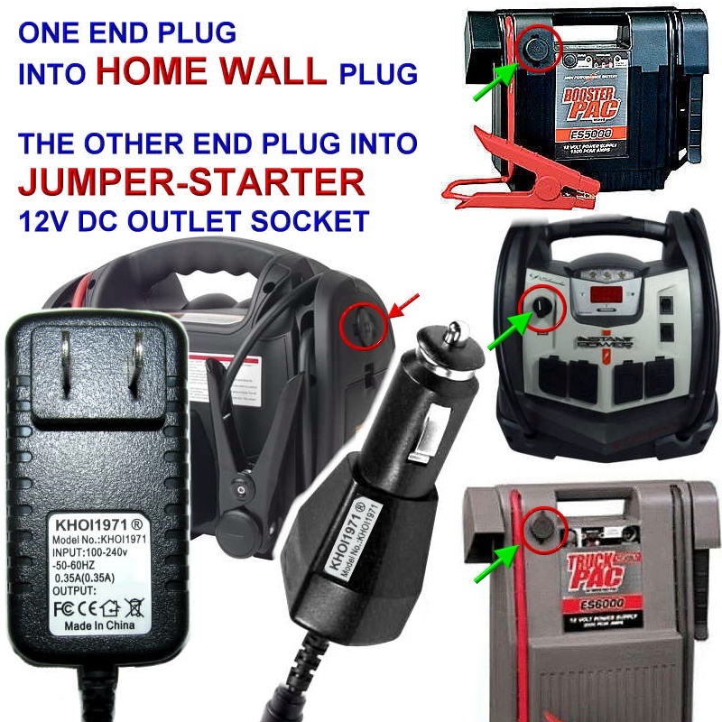 FAST 12V DC WALL Charger AC adapter for VEC021ST VEC021 VECTOR jump starter