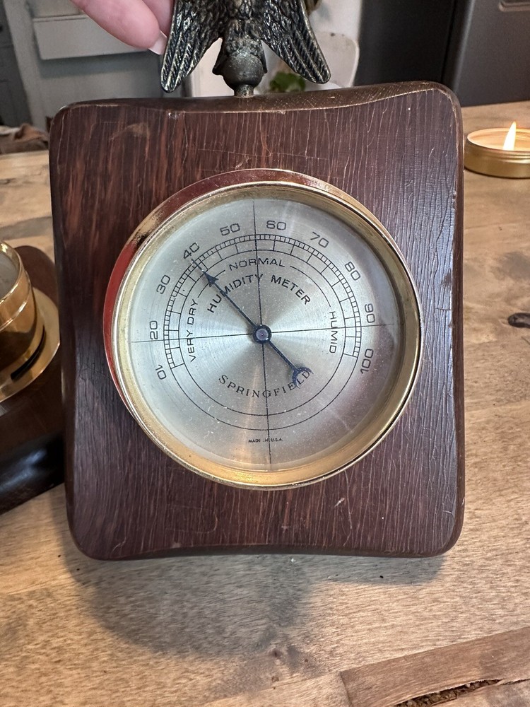 vintage springfield barometer And Humidity Weather System