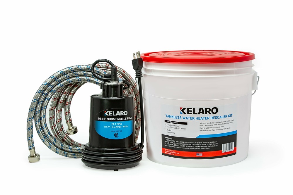 Kelaro Tankless Water Heater Flushing Kit - Just Add Vinegar