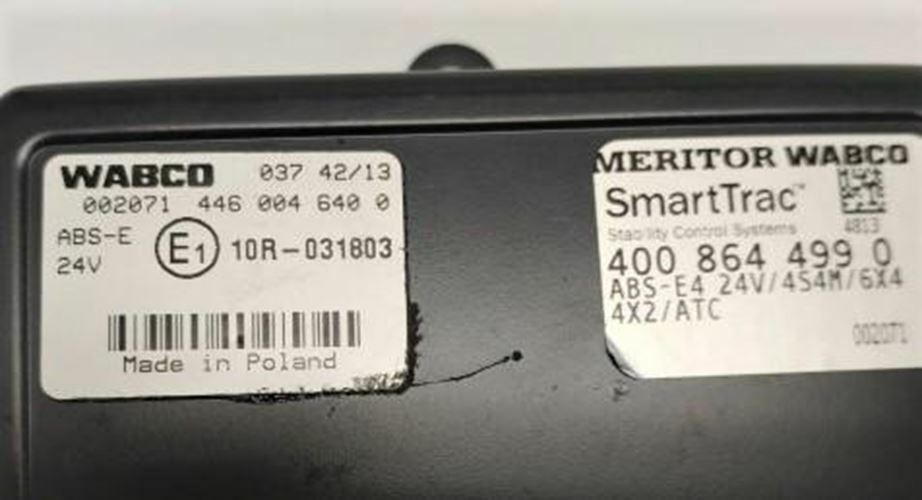 Freightliner Wabco ABS Engine Control Unit P/N 400 864 499 0
