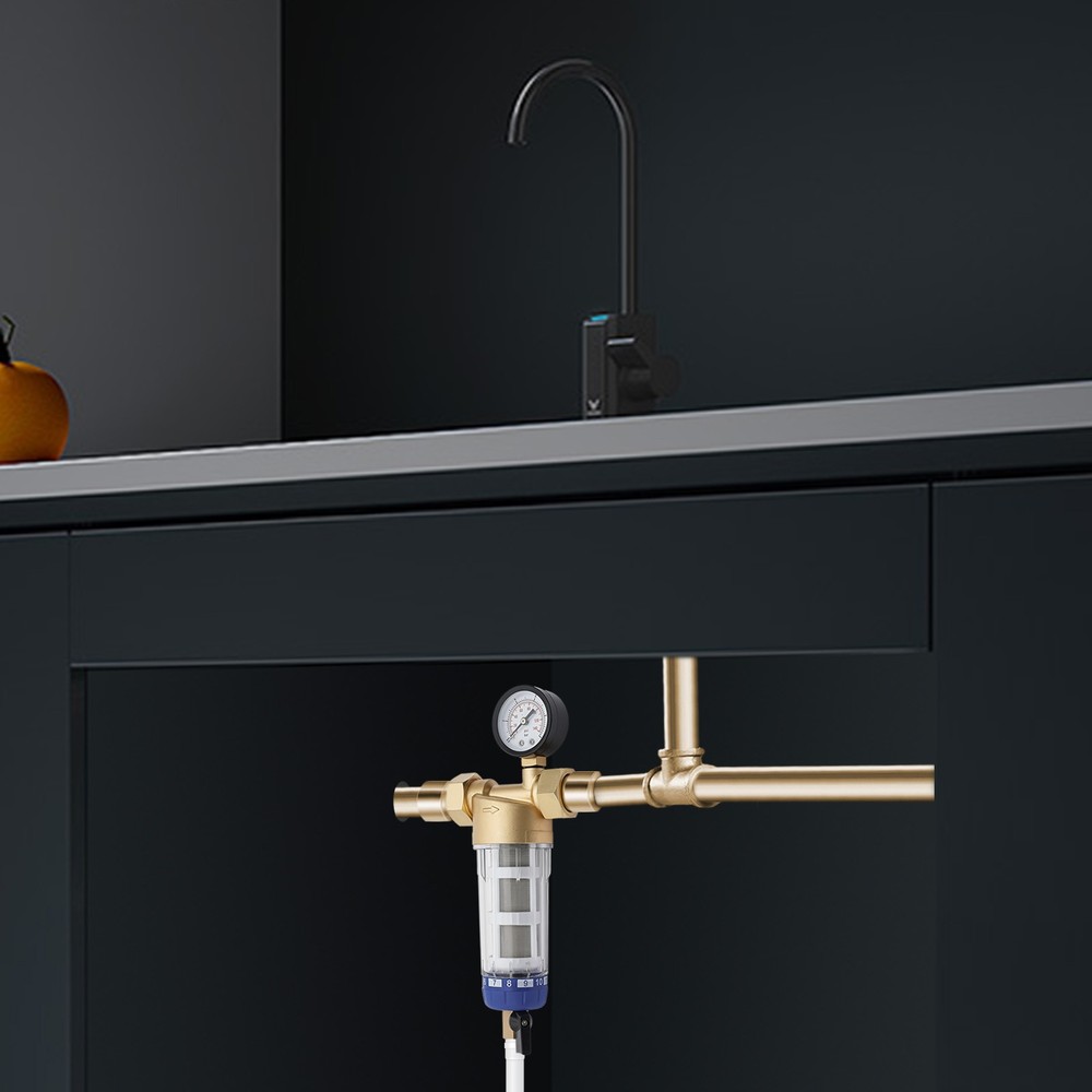 Reusable Spin Down Sediment Water Filter for Whole House Purification