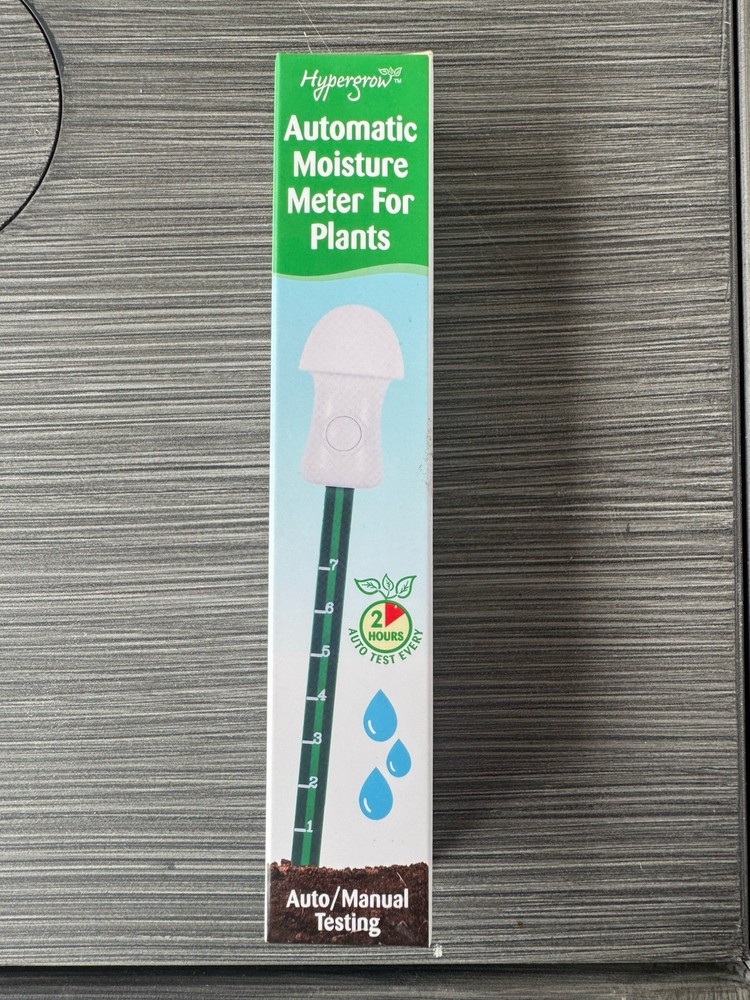 AUTOMATIC SOIL MOISTURE METER FOR PLANTS - Automatically Tests Every 2 Hours