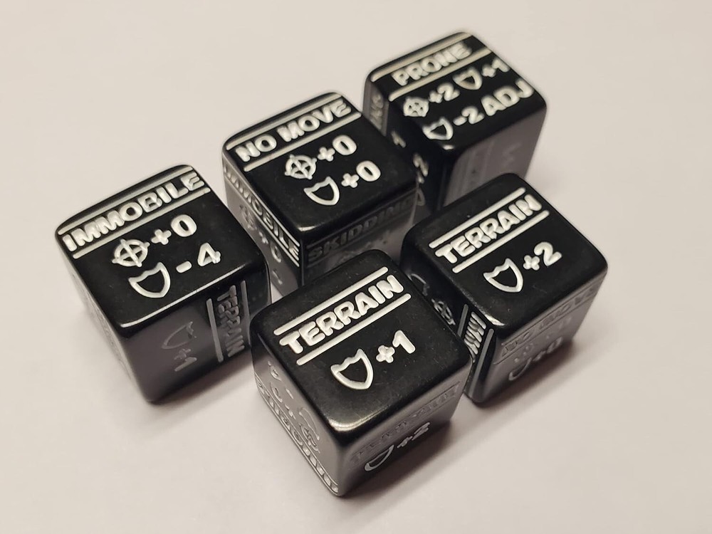 Battletech Standard & Special Movement Modifier and Heat Modifier 25 Dice Bundle