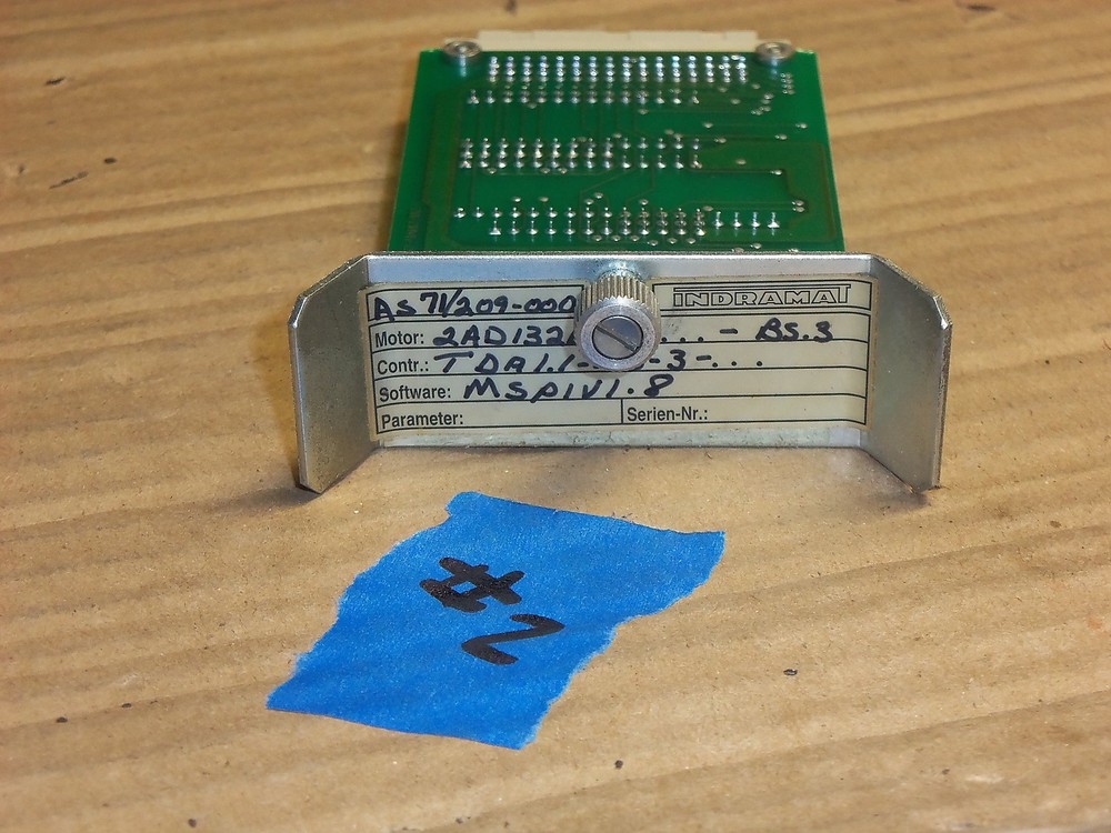 INDRAMAT AS71/209-000 POWER SUPPLY SERVO CONTROLLER MODULE SOFTWARE #2