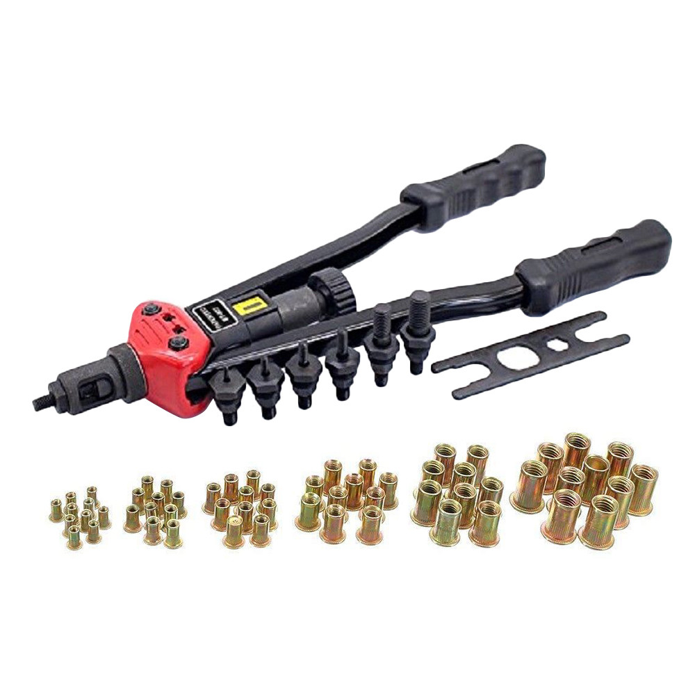 16” Hand Rivet Nut Tool Rivet Nut Setter Kit Hand Blind Riveter Gun