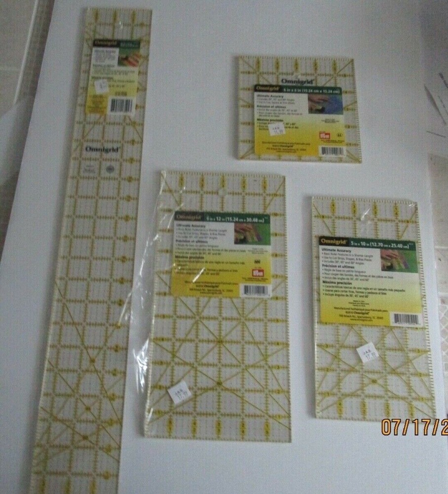 OMNIGRID... BASIC RULER FEATURES.  4 SIZES