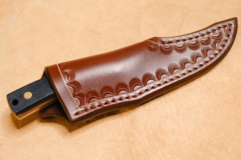 Custom Leather Sheath for Schrade Sharpfinger 152OT (right hand)