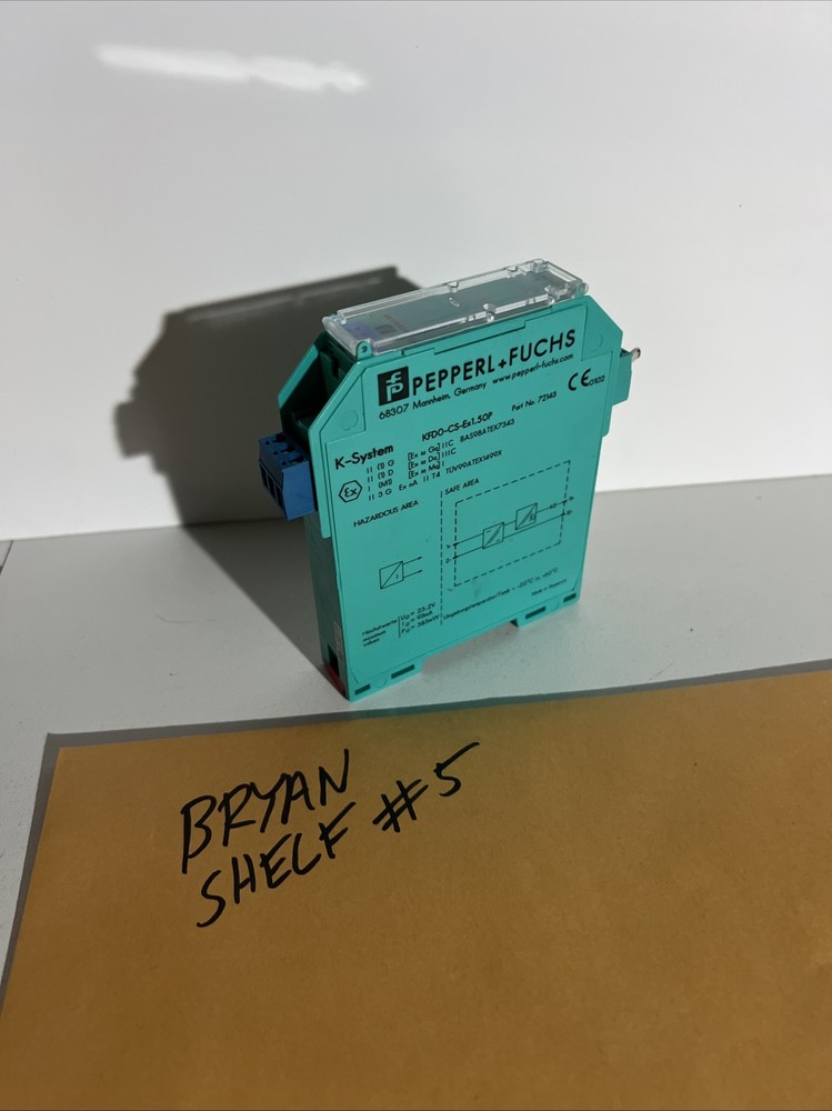 No Box Pepperl+Fuchs Kfd0-Cs-Ex1.50P Safety barrier 72143 Installed & Never Ran