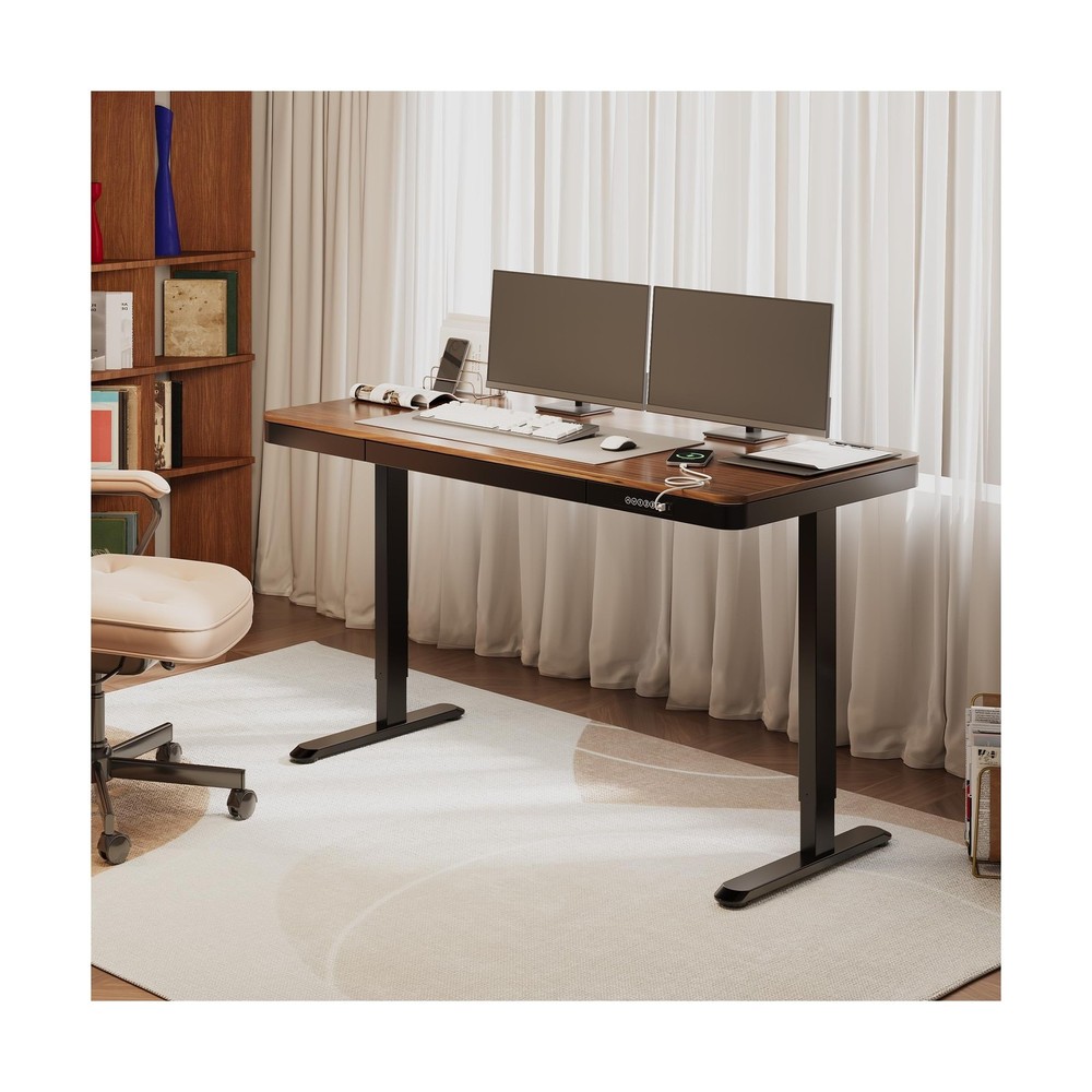 FLEXISPOT Comhar 55" Electric Standing Desk with Drawers, Quick Assembly Home...