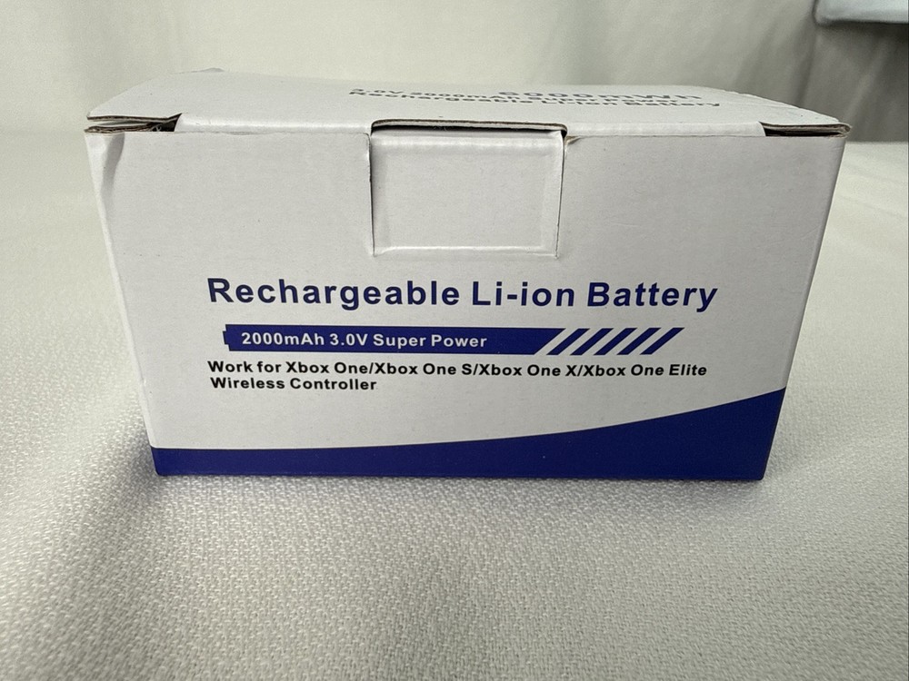 Xbox Controller Battery Pack, 2x6200mWh Rechargeable Battery Pack (White)