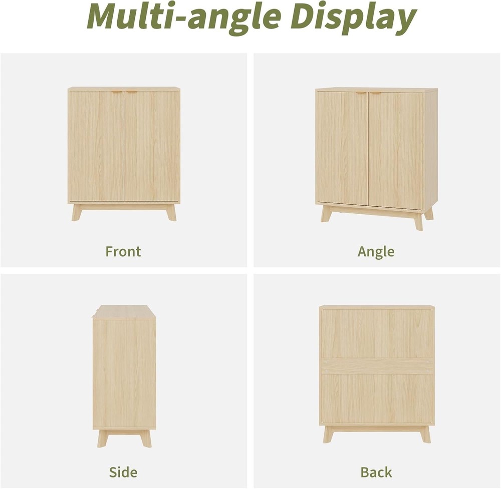 Sideboard Buffet Accent Cabinet Storage Adjust Shelf Coffee Bar Console Table