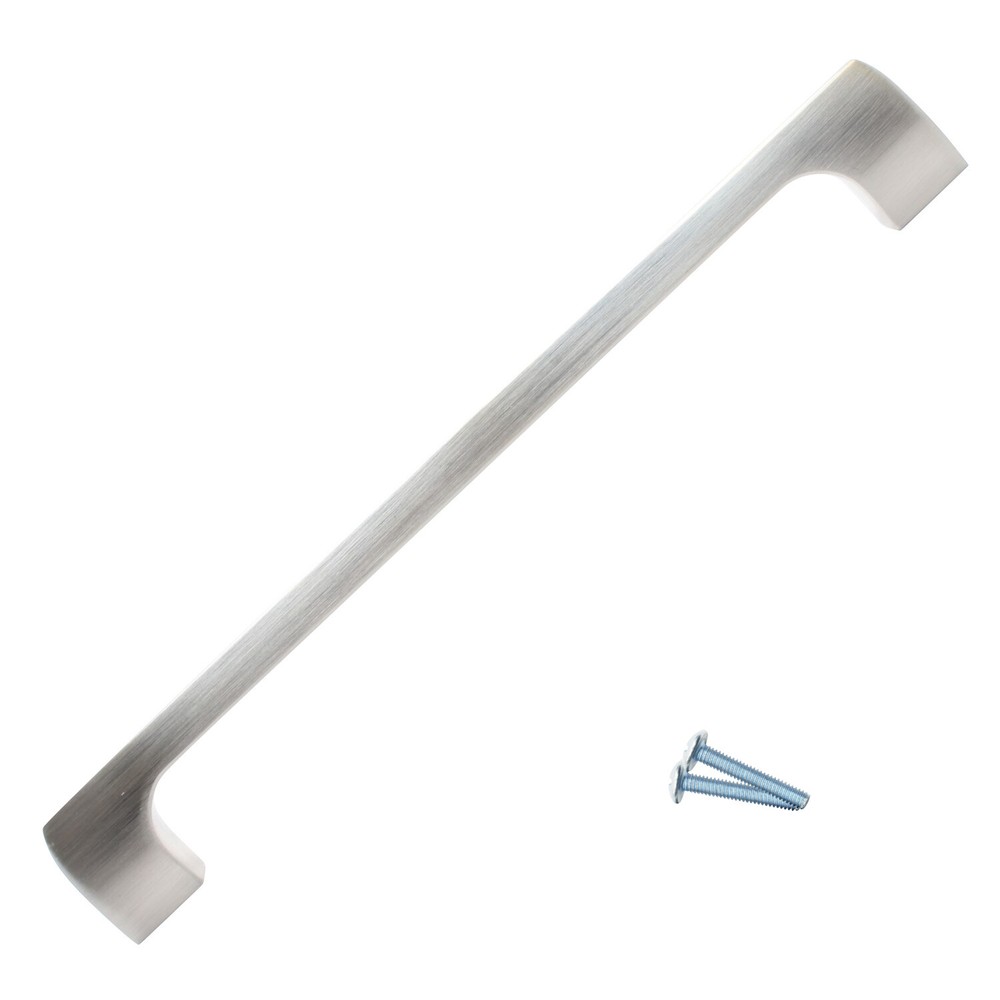 2x Modern Point 7-9/16" Brushed Nickel Kitchen Cabinet Pull Handle P418192BN