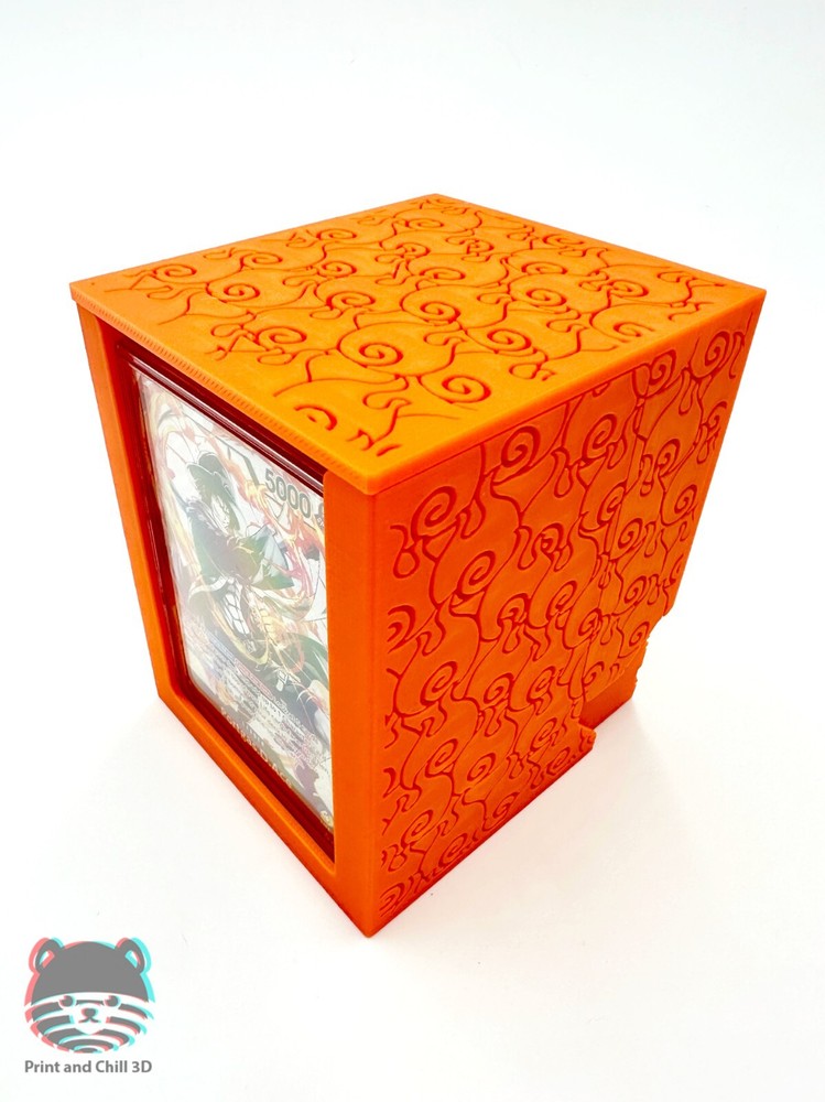 One Piece TCG Flame Flame Devil Fruit Pattern Ace Magnetic Deckbox