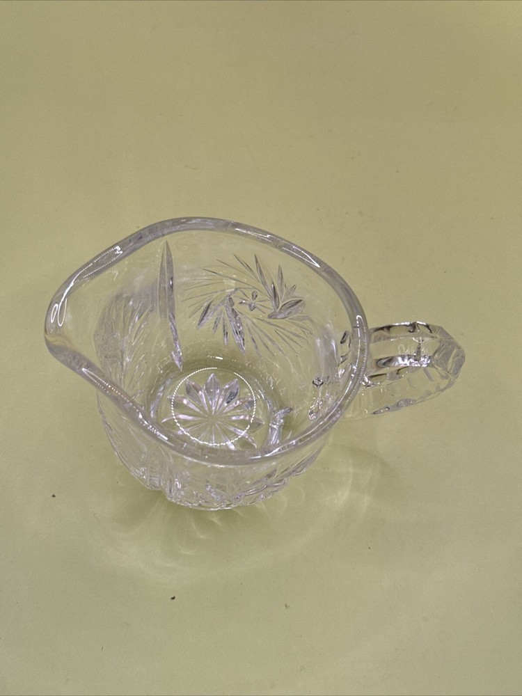 Crystal Creamer with pinwheel design