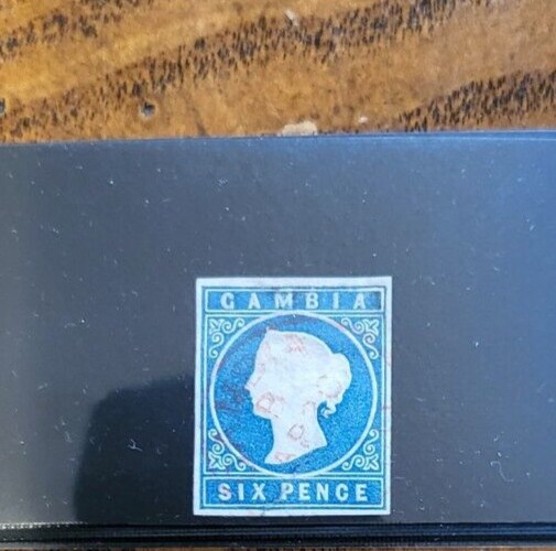Stamps Gambia Scott #2 used
