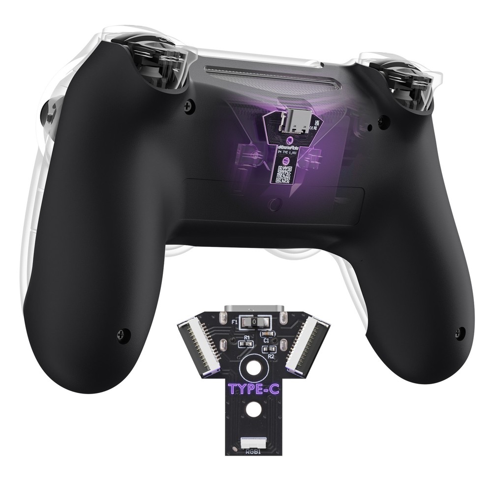 eXtremeRate Type-C Version Bottom Shell For ps4 Controller JDM-040 050 055 Model