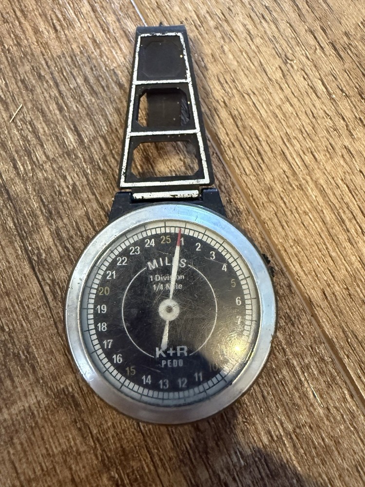 Vintage K&R Precise Pedometer with Clip 