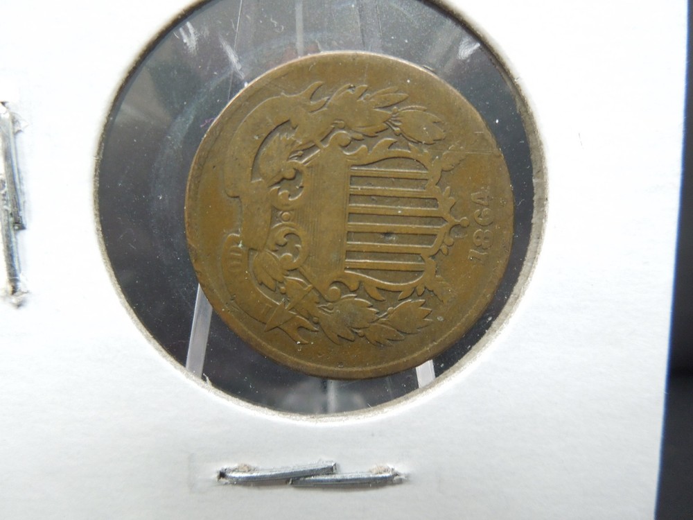 1864 2c Small Motto
