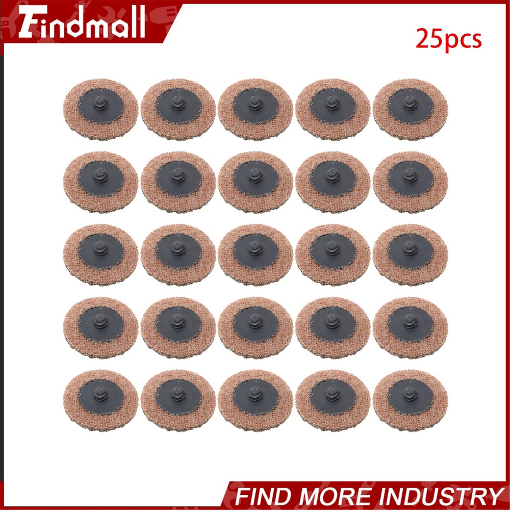 Findmall 25 Pcs 2 Inch Surface Conditioning Quick Change Sanding Discs