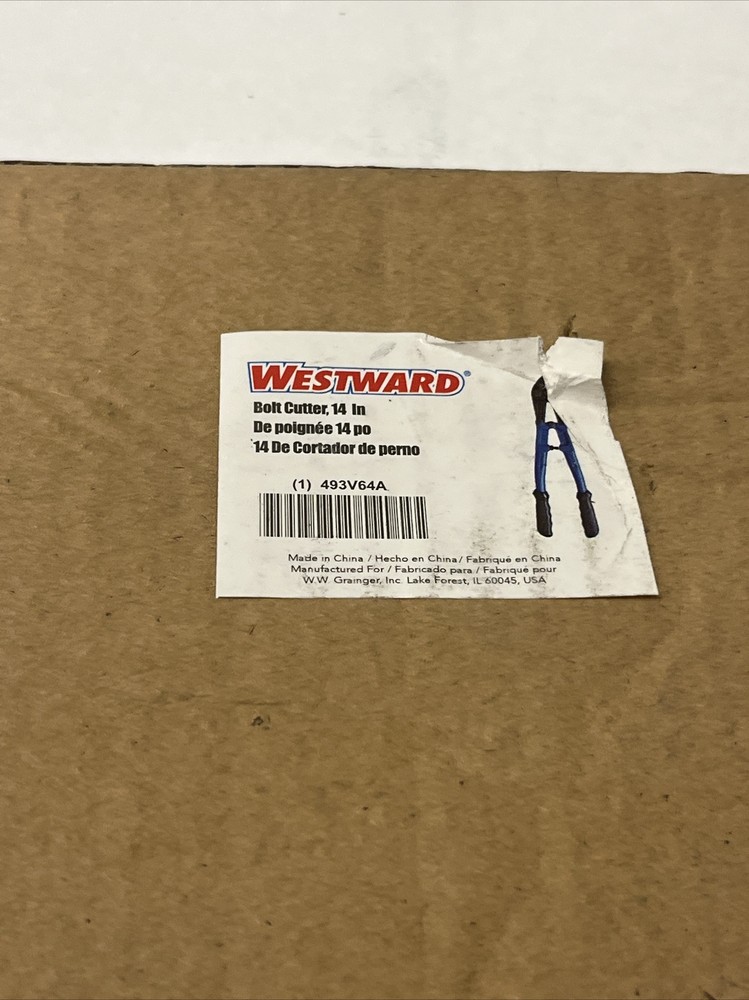 Westward 493V64 Bolt Cutter,14"