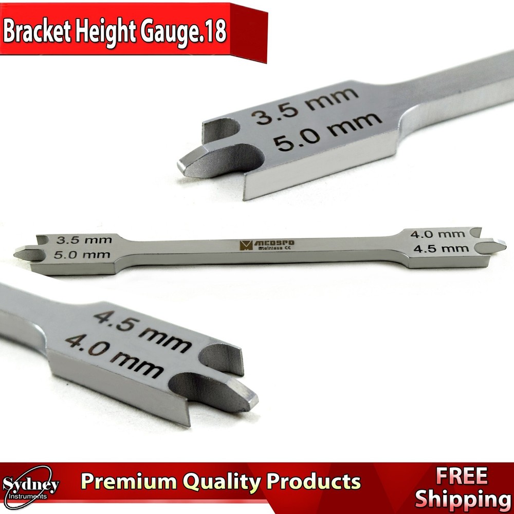 Bracket Positioning Height Gauge Fully Adjustable Tooth Braces Adjusting Lab