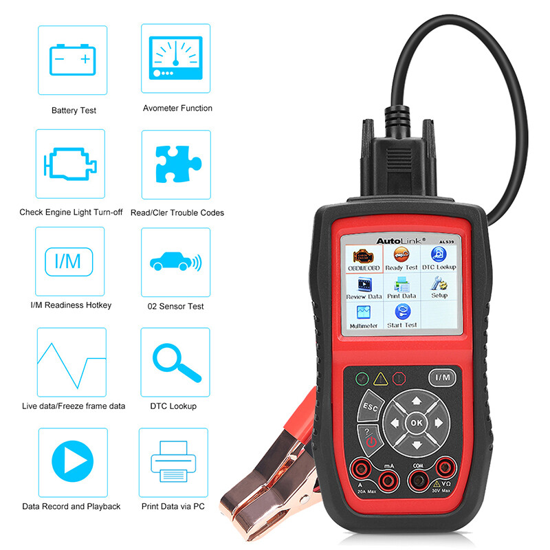 Autel AutoLink AL539B Battery Electrical Circuit Tester OBD2 Code Reader Scanner