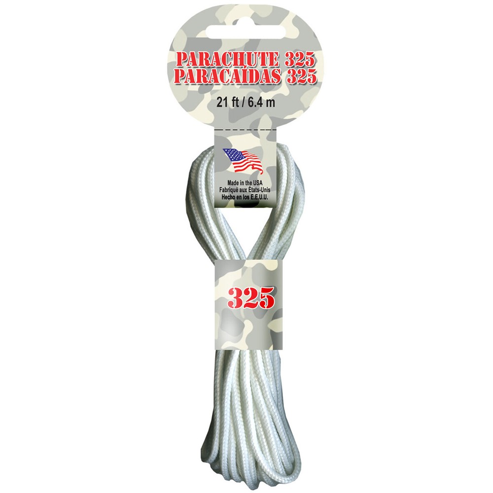 Parachute Cord 3mmX21' White