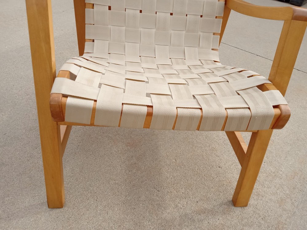 Jens Risom Knoll Webbed Lounge Armchair