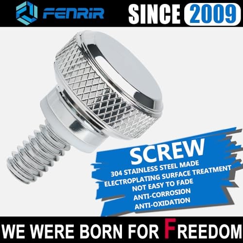 Silver Quick Release Motorcycle Fender - Silver Screws & Base