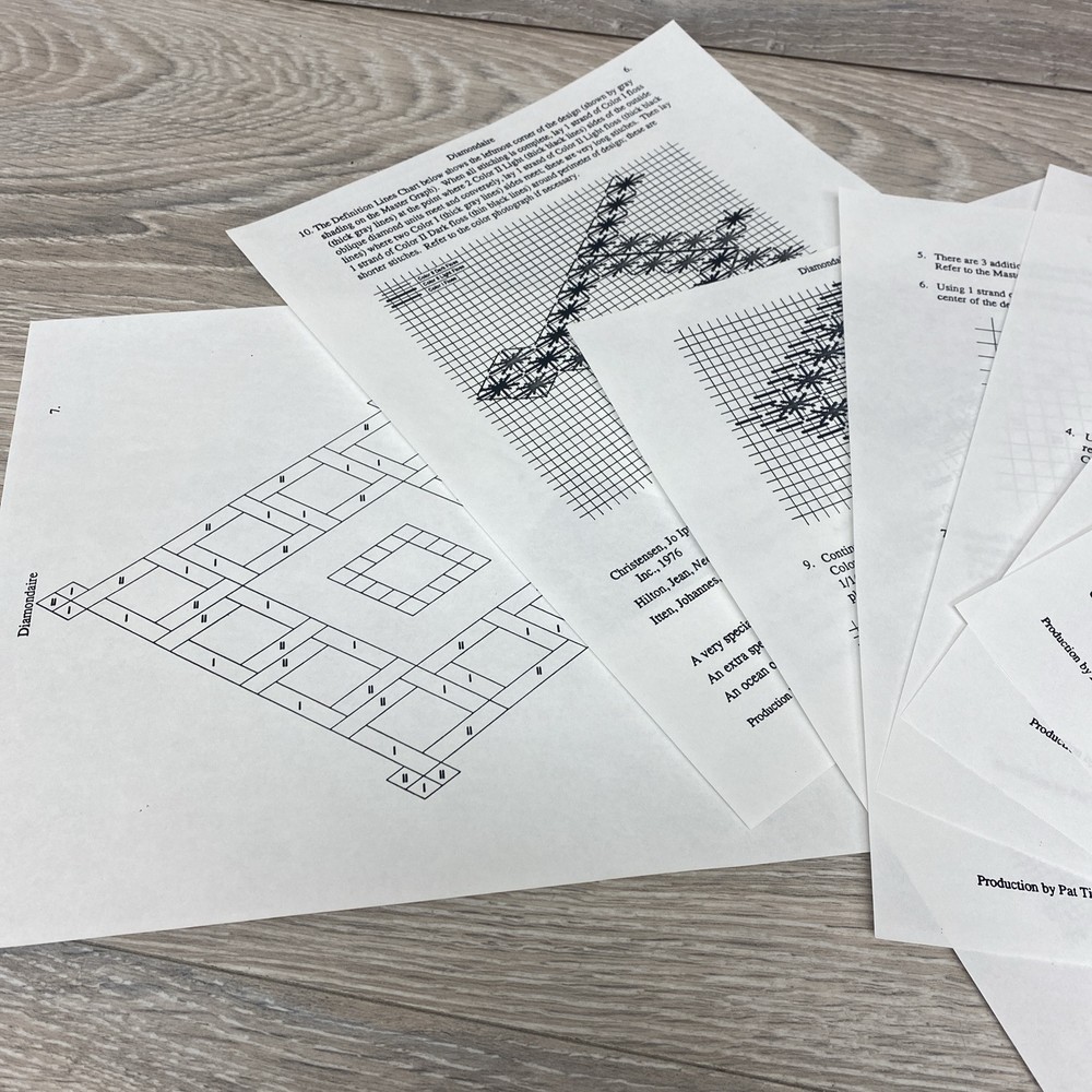 Tony Minieri Needlepoint Diamondaire Chart Pattern Guide ONLY Anthony AMD