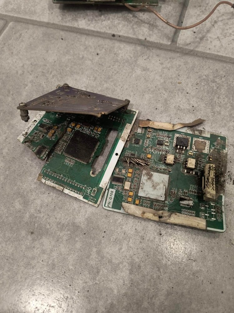 Boards from control unit of shut down russian Shahed (Geran`) drone