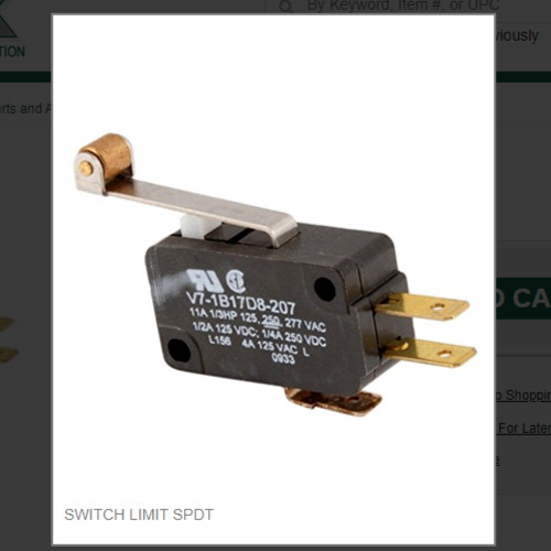 SWITCH LIMIT SPDT #9101160-01
