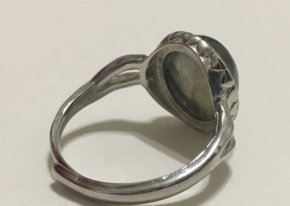 labradorite ring adjustable to size 7