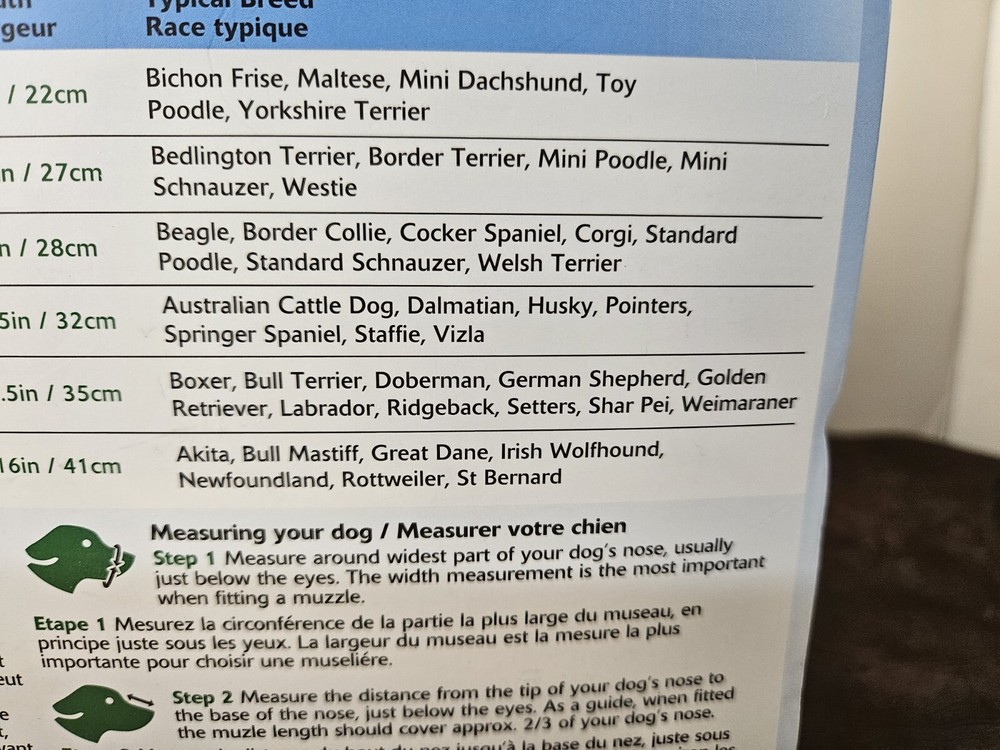 For LARGE Dogs ~ Baskerville Ultra Muzzle for Dogs, Size 5 ~ Open Box