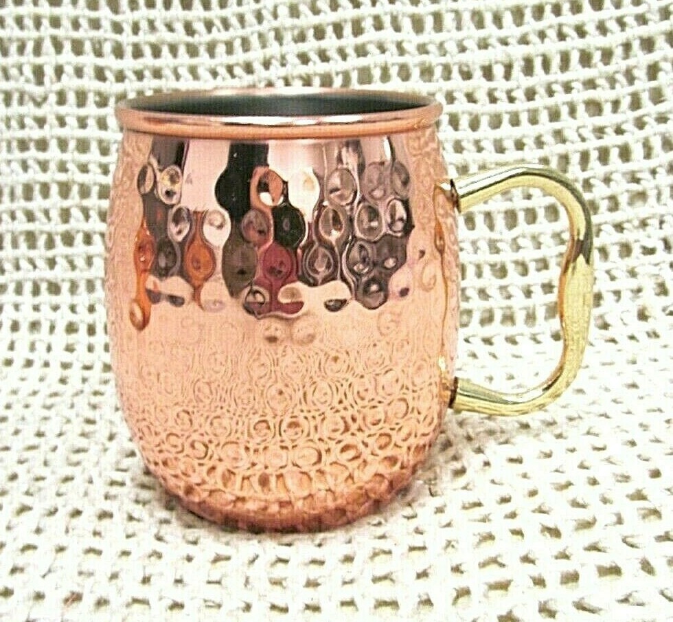 Moscow Mule ~ COPPER / STAINLESS PITCHER & 2 MUG / CUP 3 Pc SET ~ EUC