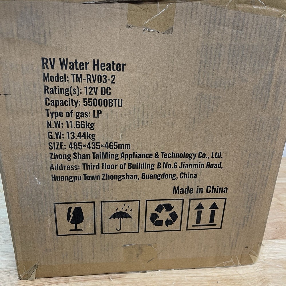VEVOR RV Tankless Water Heater 55000 BTU On-Demand Propane TM-RV03-2