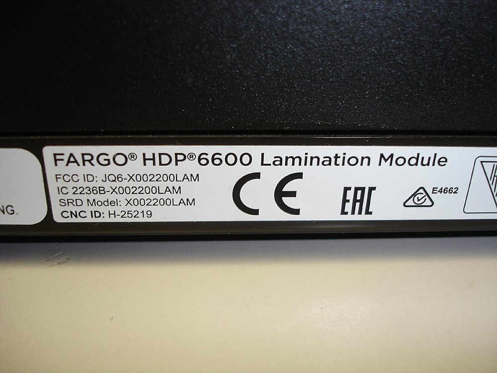 HID Fargo HDP6600 Lamination Module - Includes Some Lamination Material