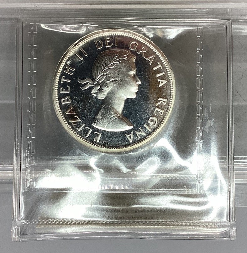 1963 Canada Silver Dollar - ICCS - PL 64
