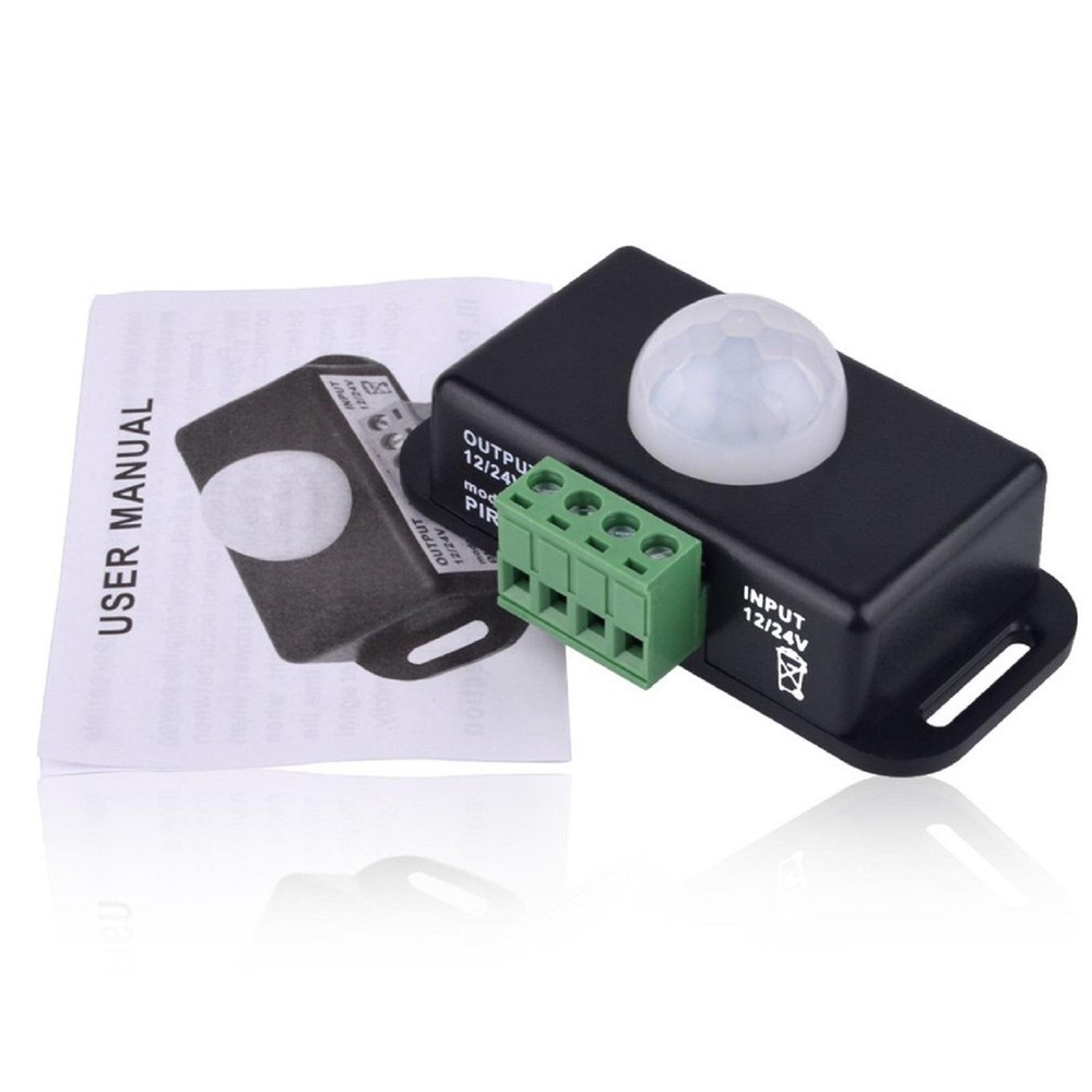 Body Infrared PIR Motion Sensor Switch For LED Light Strip Automatic DC 12V C