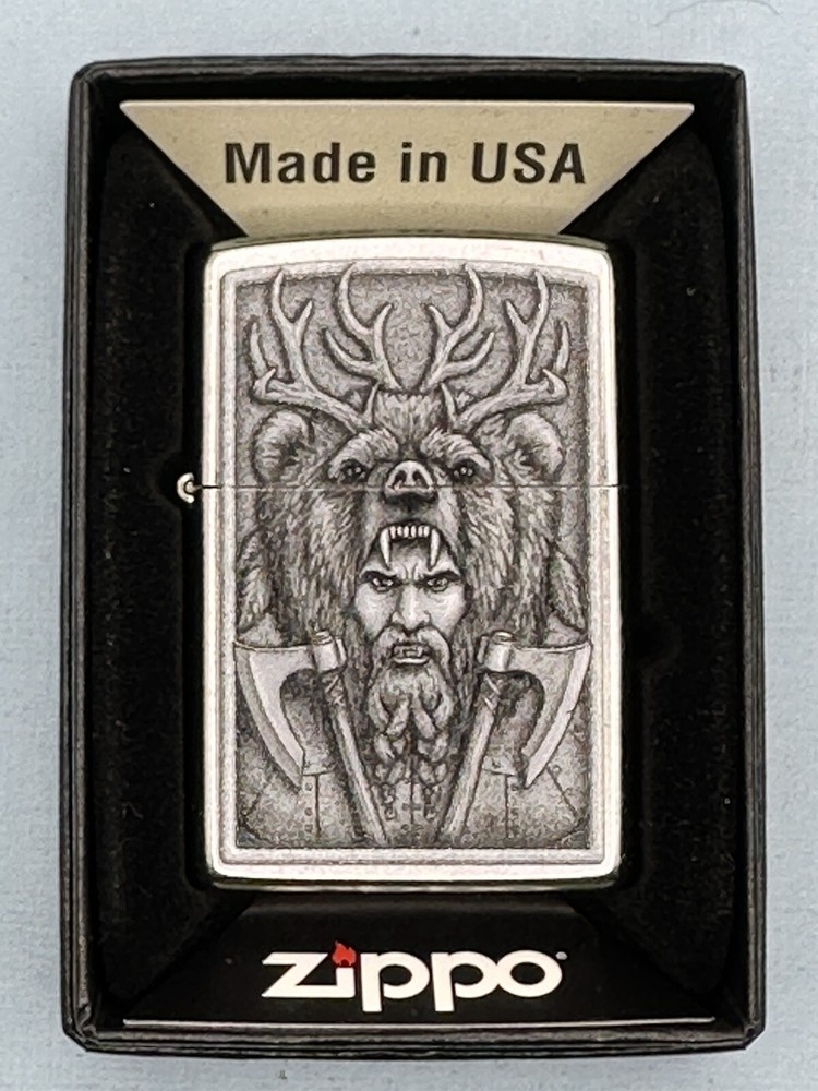 Barbarian Design Chrome Zippo Lighter NEW 48731