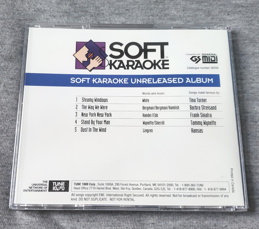 Vintage 1993 big box PC software - SOFT KARAOKE - complete retro MIDI programTun