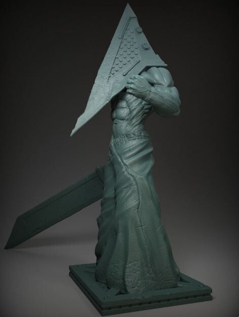 Silent Hill Pyramid Head 8" 3d Printed Model