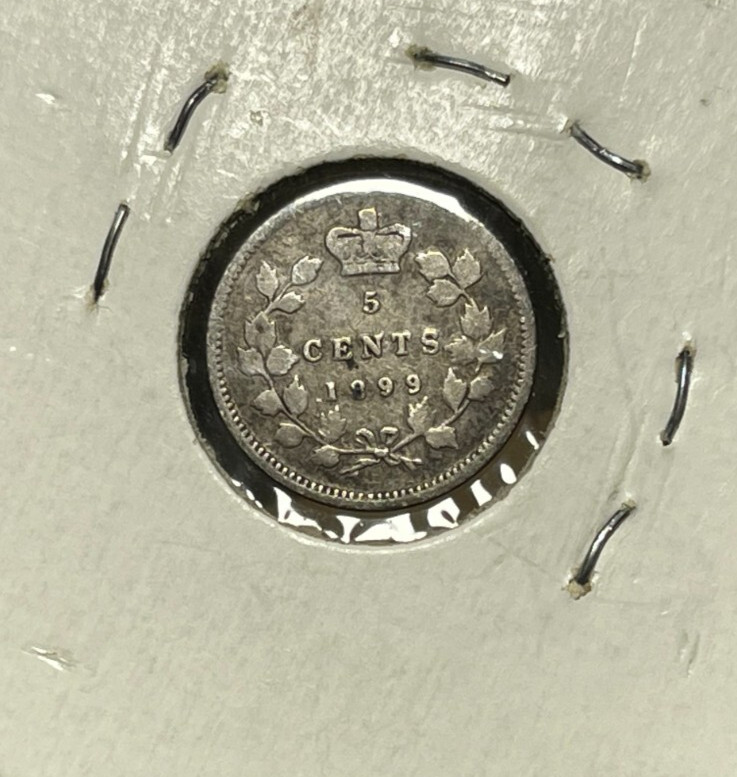 1899 Canada 5 Cents Coin