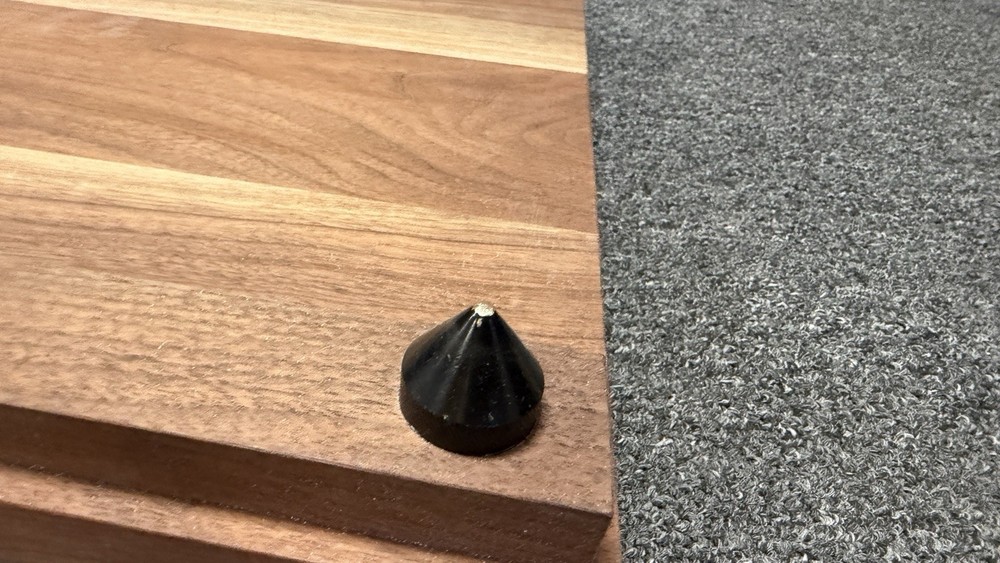 Walnut Speaker Isolation Plinth Audiophile Vibration Control Base Footed